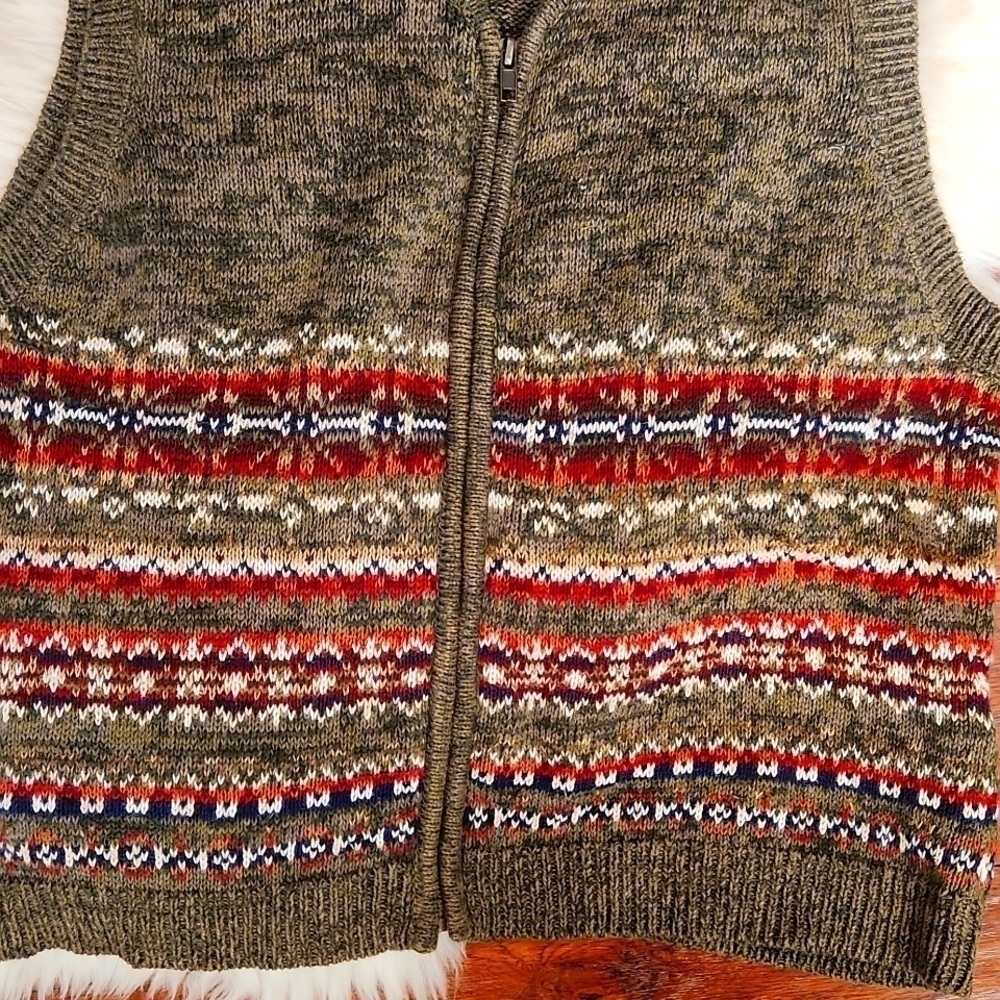 Shaver Lake Zip Front Knit Vest - Picture 2 of 5